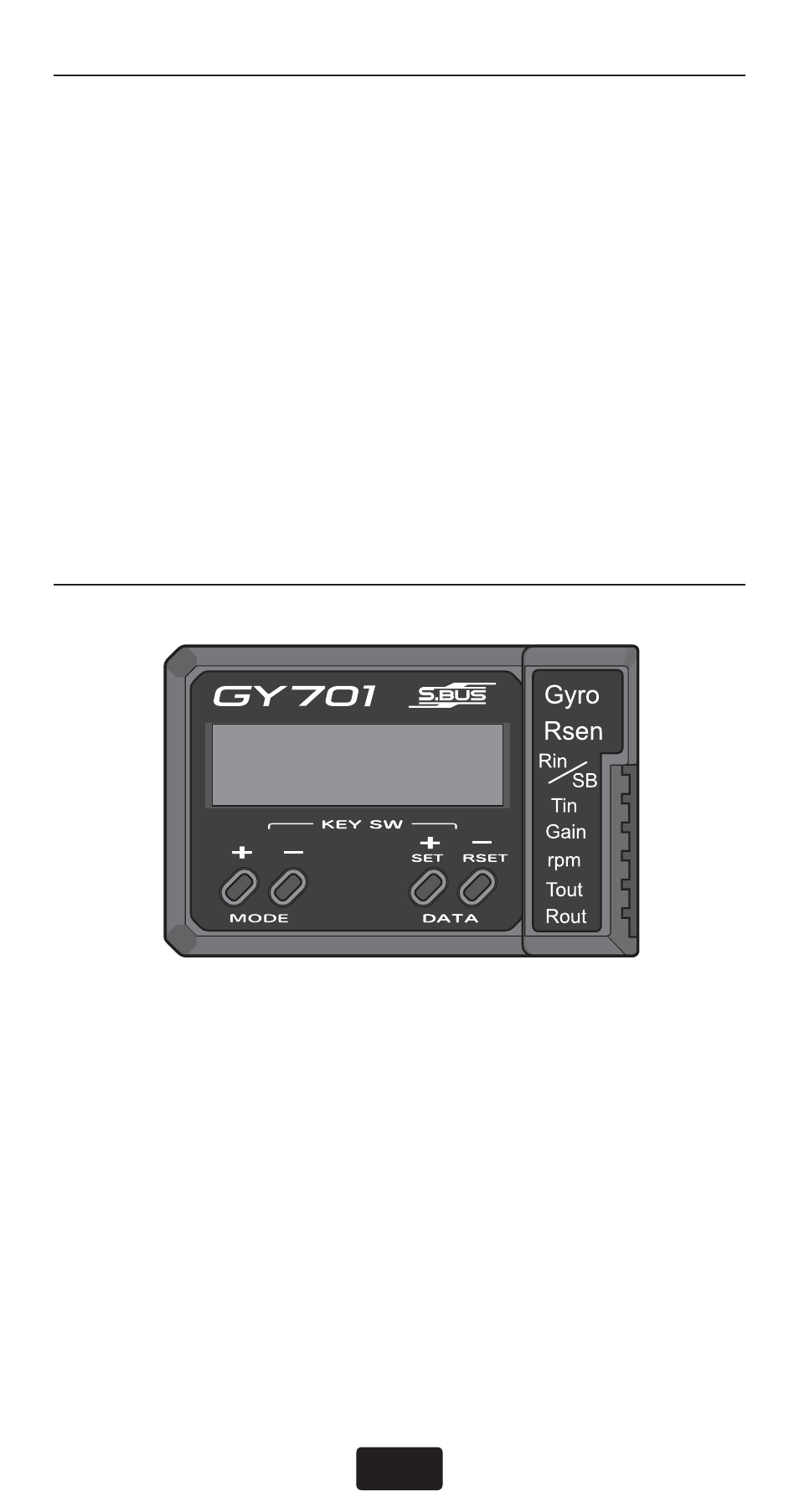 Gy701 b | Futaba GY701 Quick Start User Manual | Page 6 / 16