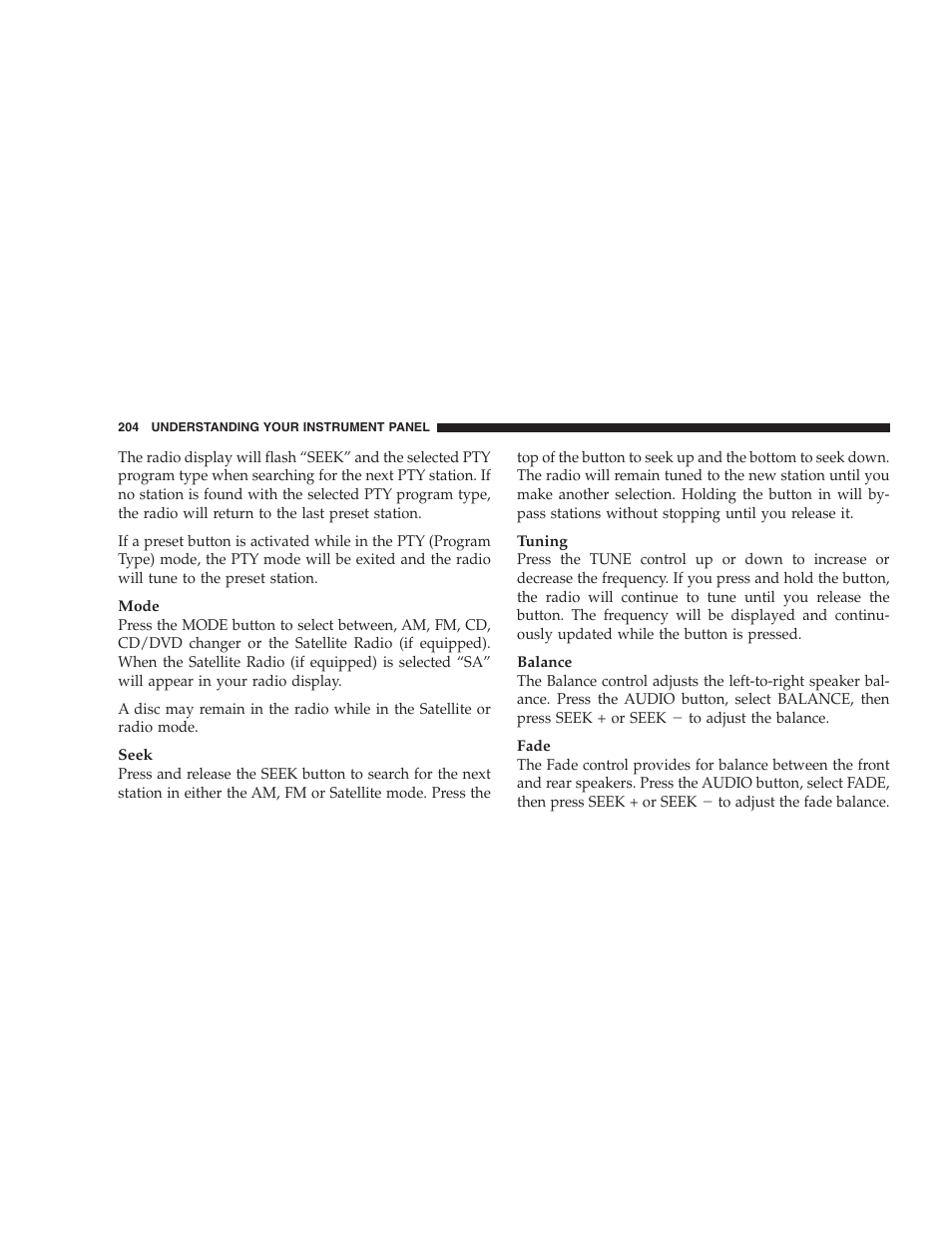 Chrysler 2007 Pacifica User Manual | Page 204 / 464