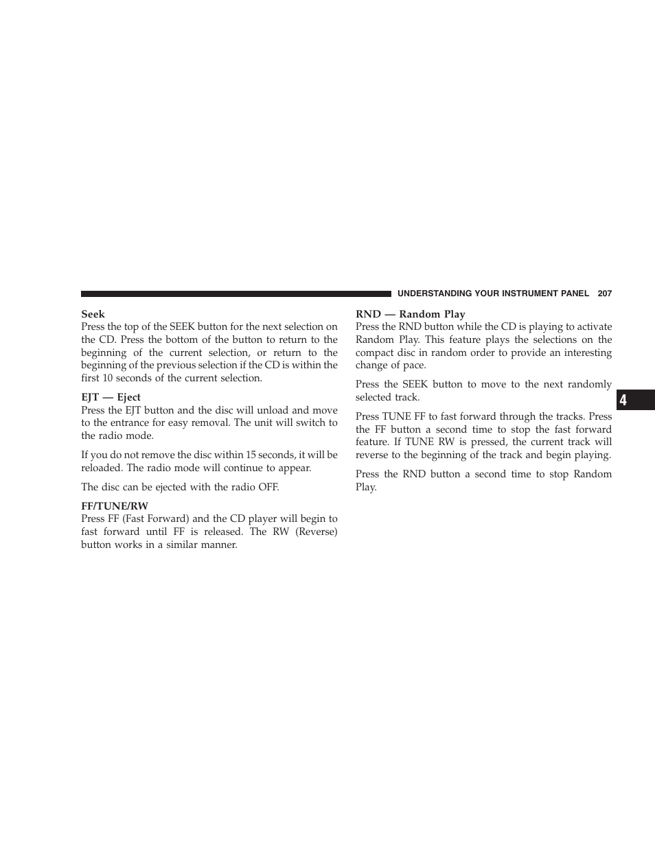 Chrysler 2007 Pacifica User Manual | Page 207 / 464