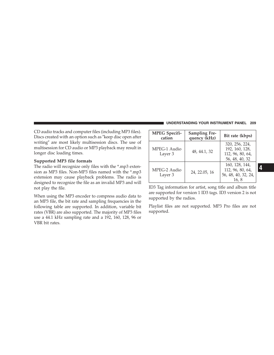 Chrysler 2007 Pacifica User Manual | Page 209 / 464