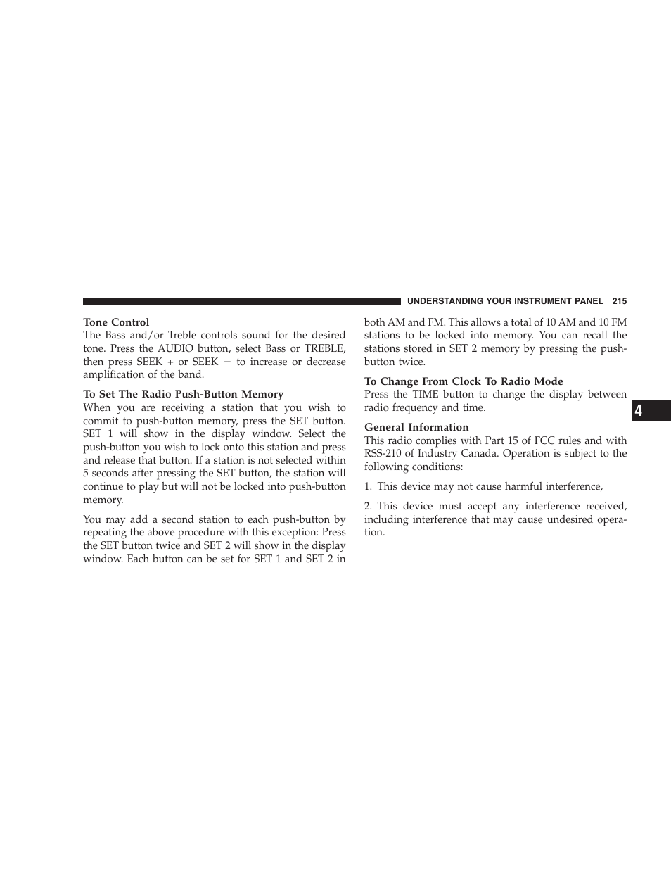 Chrysler 2007 Pacifica User Manual | Page 215 / 464