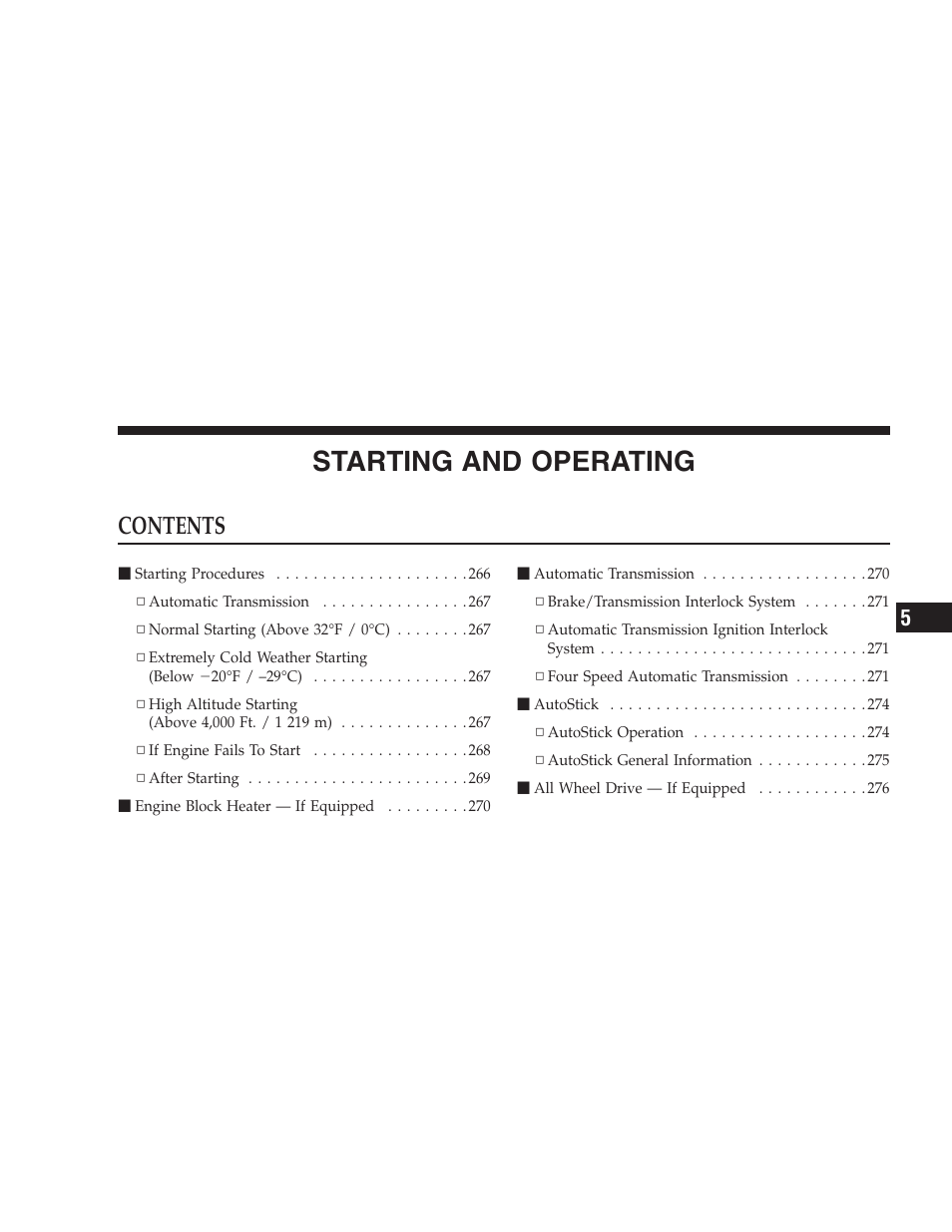 Chrysler 2007 Pacifica User Manual | Page 261 / 464