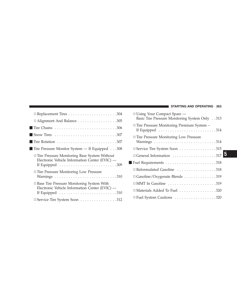 Chrysler 2007 Pacifica User Manual | Page 263 / 464