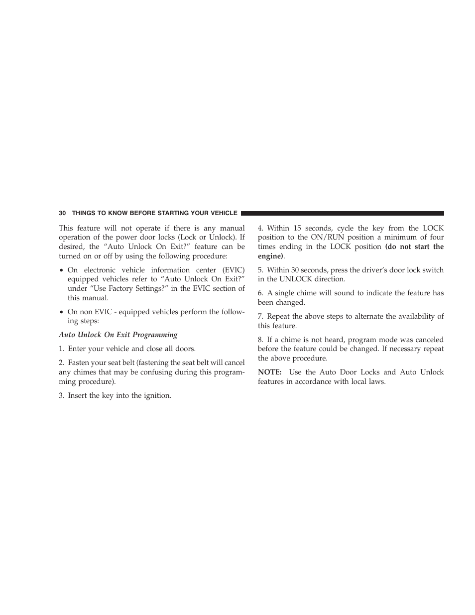 Chrysler 2007 Pacifica User Manual | Page 30 / 464