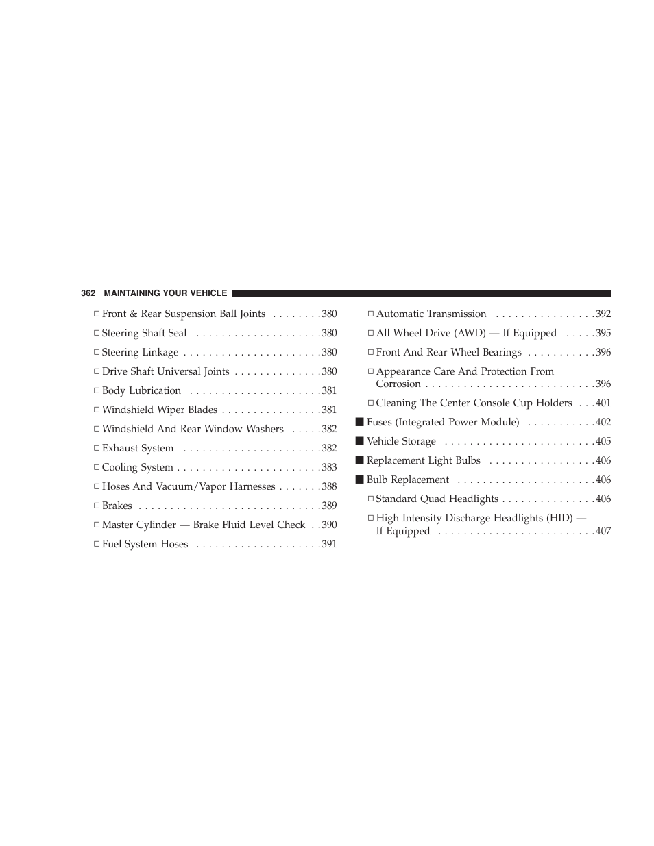 Chrysler 2007 Pacifica User Manual | Page 362 / 464