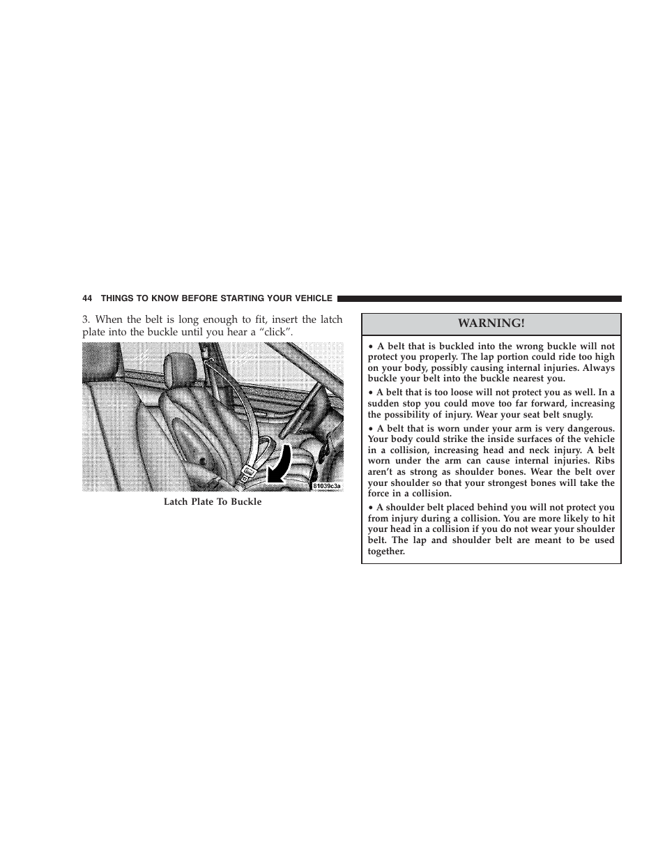 Chrysler 2007 Pacifica User Manual | Page 44 / 464