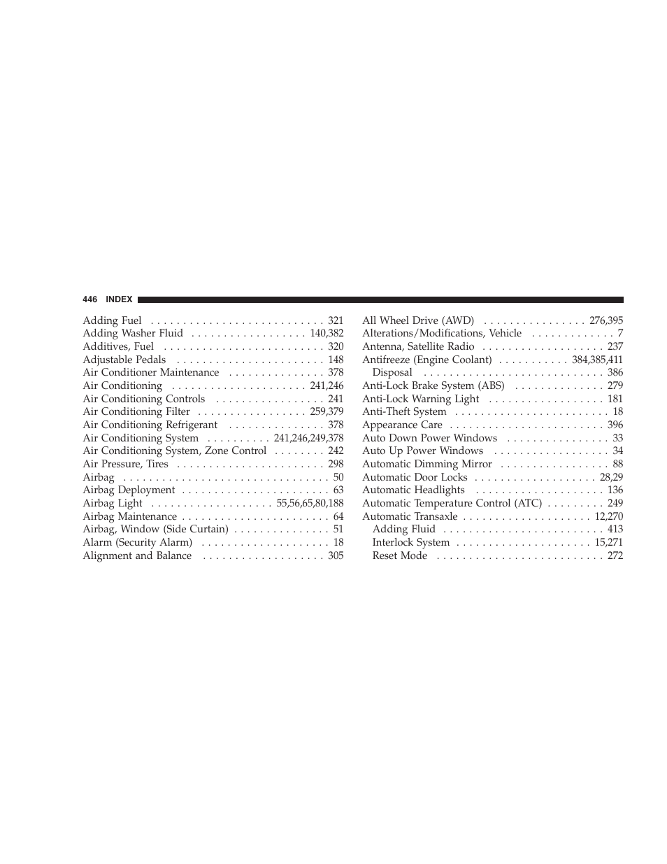 Chrysler 2007 Pacifica User Manual | Page 446 / 464