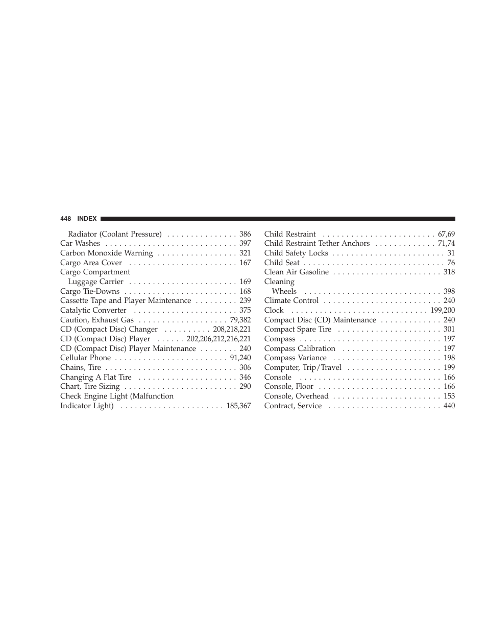 Chrysler 2007 Pacifica User Manual | Page 448 / 464