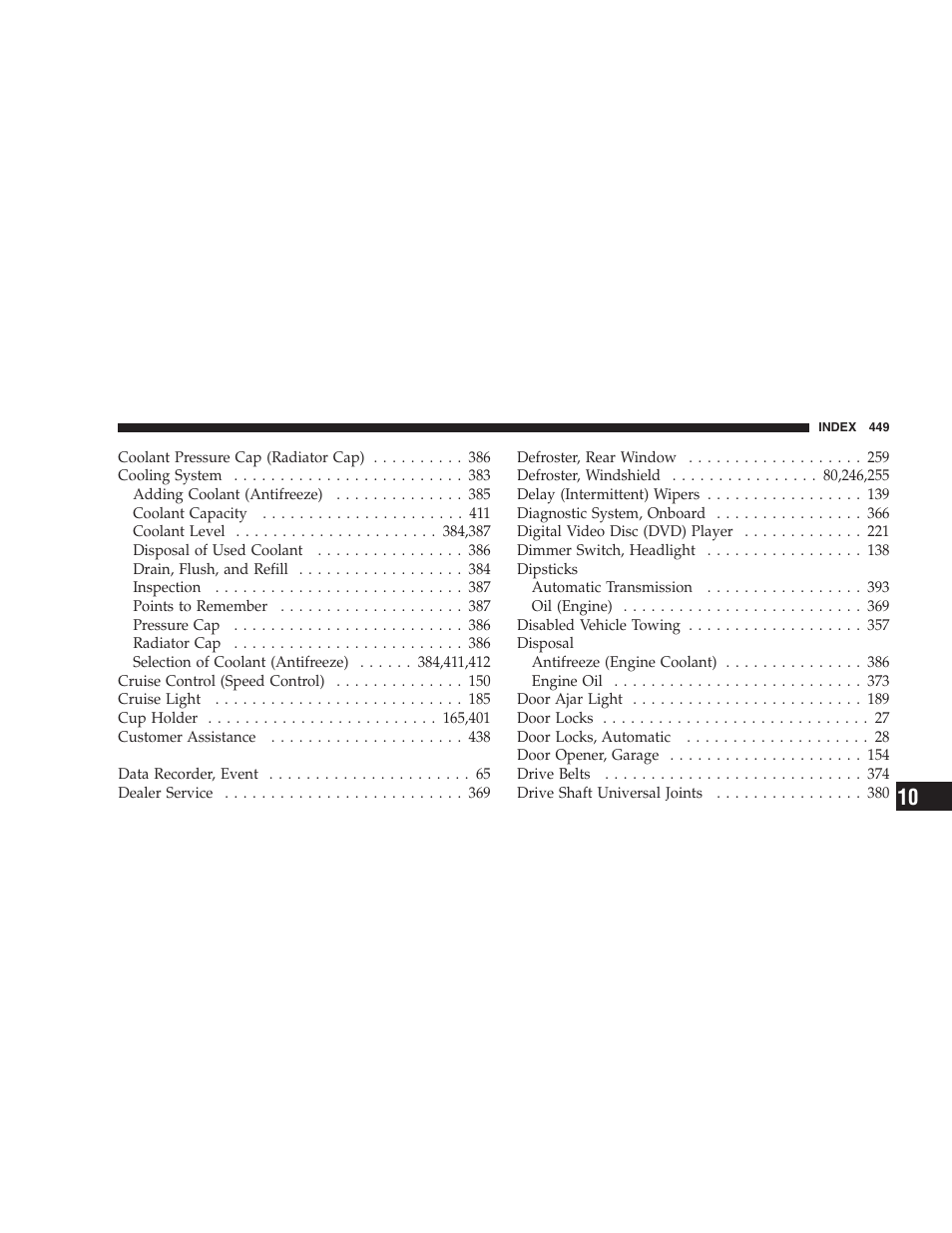 Chrysler 2007 Pacifica User Manual | Page 449 / 464