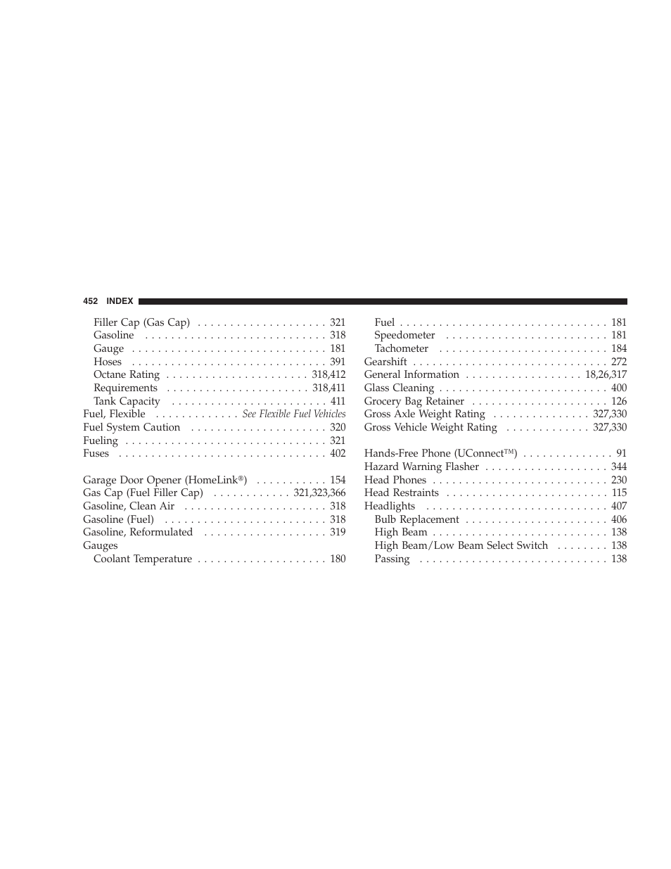 Chrysler 2007 Pacifica User Manual | Page 452 / 464