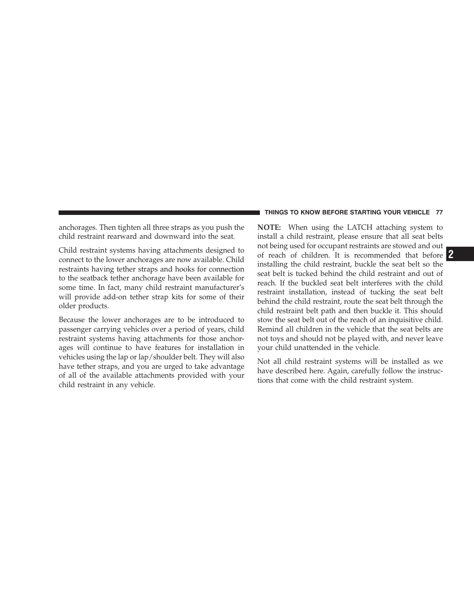 Chrysler 2007 Pacifica User Manual | Page 77 / 464