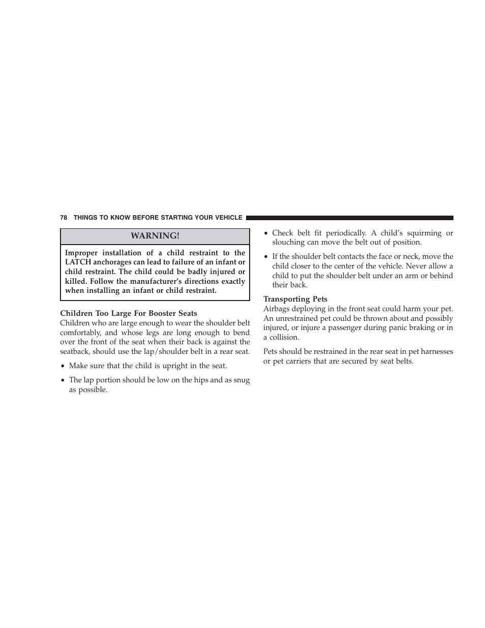 Chrysler 2007 Pacifica User Manual | Page 78 / 464