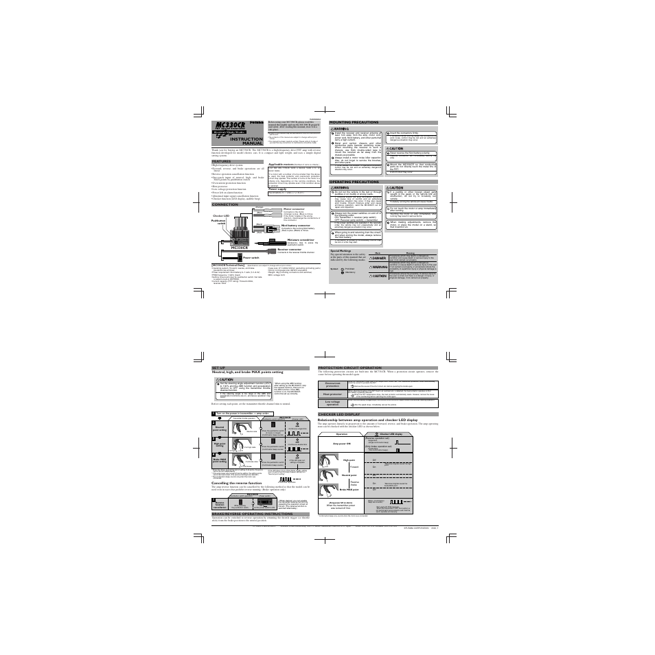 Futaba MC330CR User Manual | 1 page