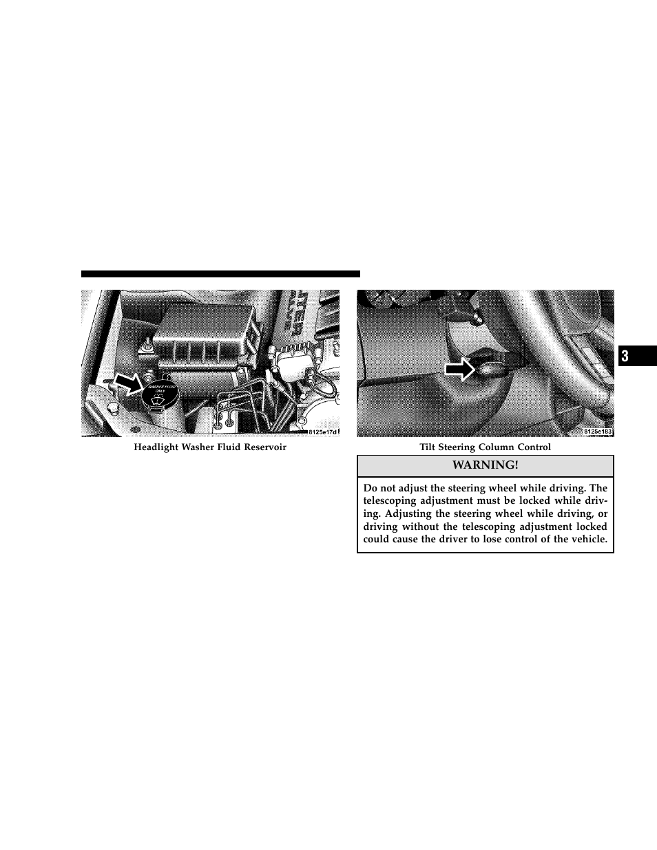 Tilt/telescoping steering column | Chrysler 2006 300 User Manual | Page 111 / 392