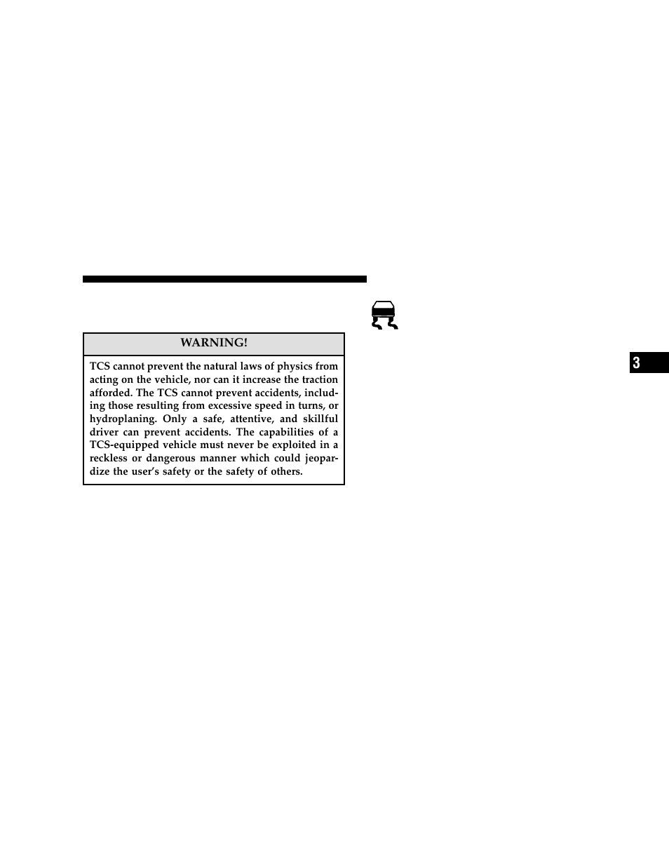 Traction control system (tcs), If equipped | Chrysler 2006 300 User Manual | Page 113 / 392