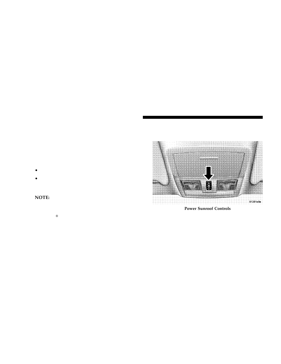 Security, Power sunroof — if equipped | Chrysler 2006 300 User Manual | Page 128 / 392