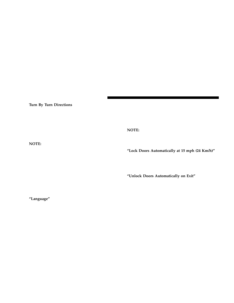 Personal settings (customer programmable, Features) | Chrysler 2006 300 User Manual | Page 158 / 392
