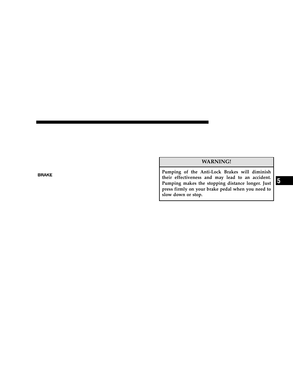 Brake system, Anti-lock brake system | Chrysler 2006 300 User Manual | Page 225 / 392