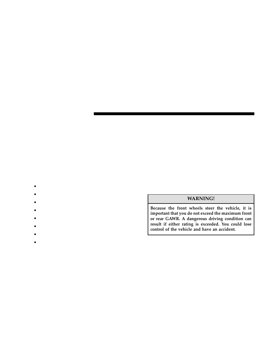 Vehicle loading, Vehicle certification label, Gross vehicle weight rating (gvwr) | Gross axle weight rating (gawr) | Chrysler 2006 300 User Manual | Page 260 / 392