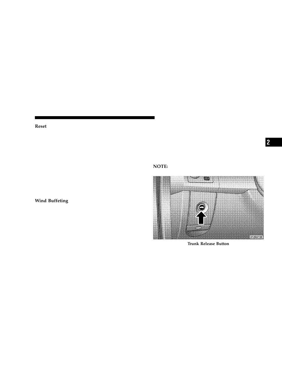 Trunk lock and release | Chrysler 2006 300 User Manual | Page 29 / 392