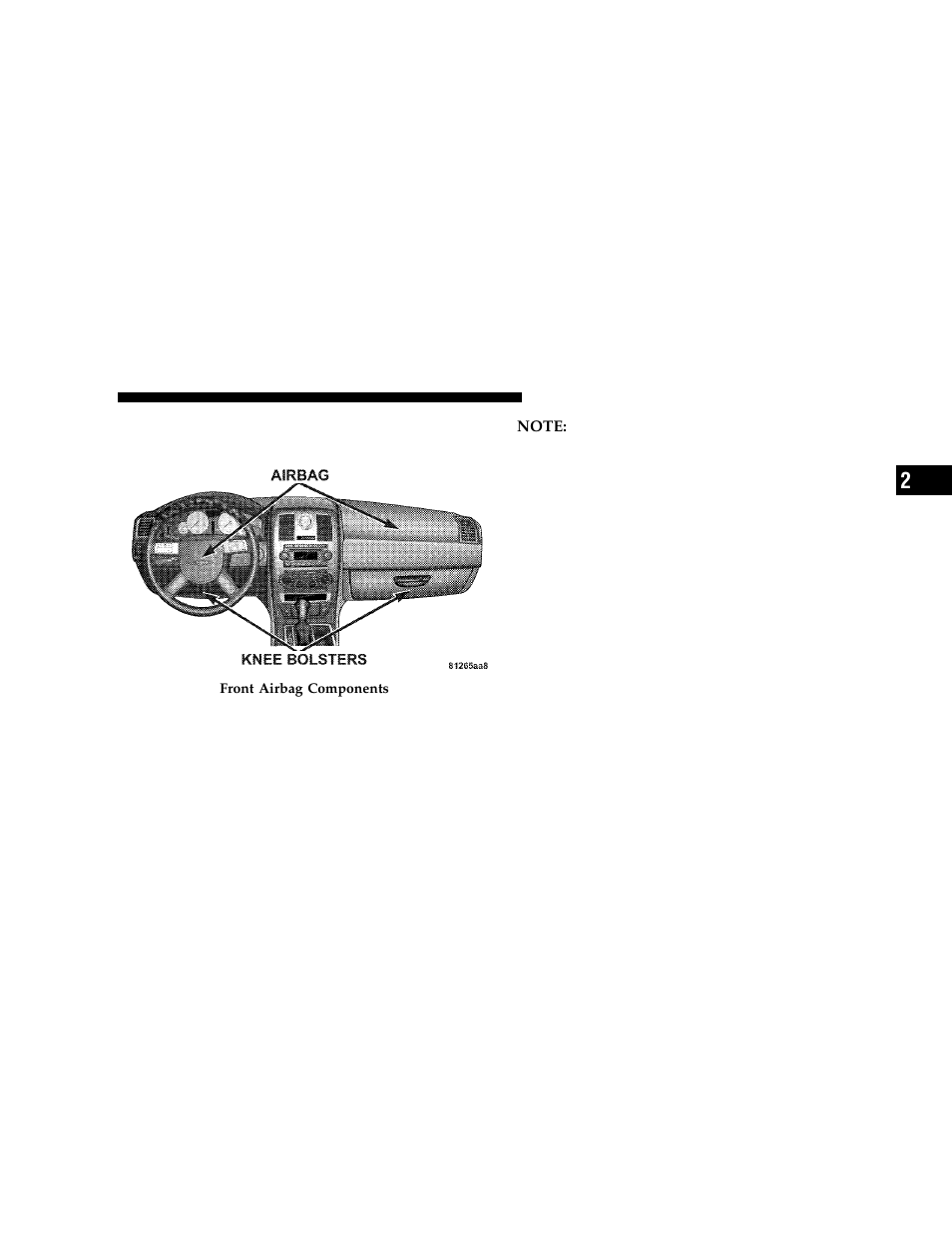 Driver and right front passenger supplemental, Restraint system (srs) - airbag | Chrysler 2006 300 User Manual | Page 39 / 392