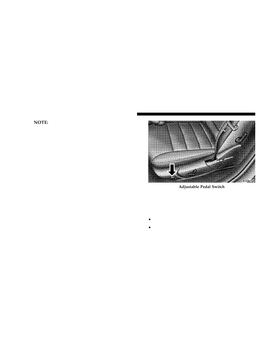 Adjustable pedals — if equipped | Chrysler 2006 300 User Manual | Page 98 / 392