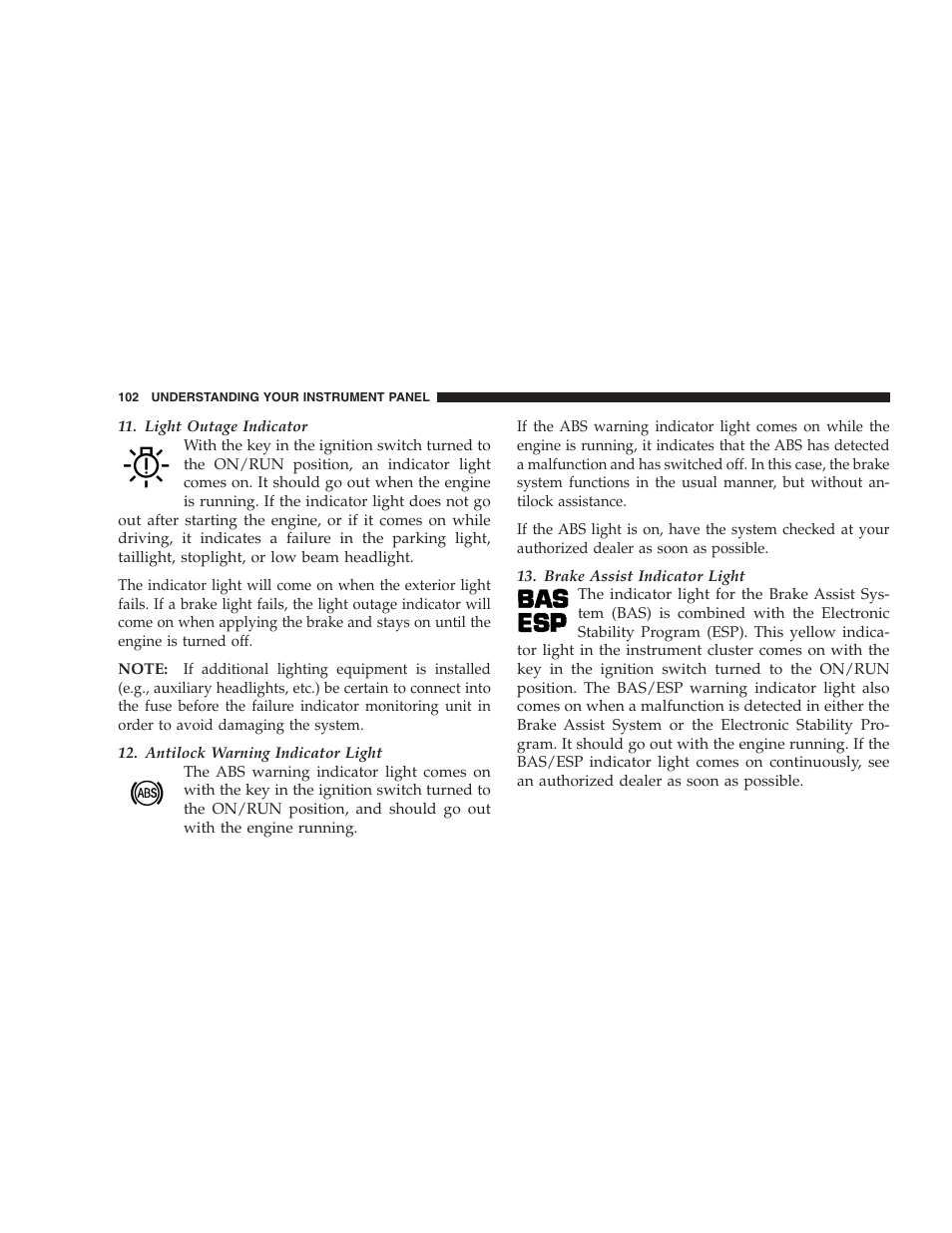 Chrysler Crossfire SRT6 User Manual | Page 102 / 280