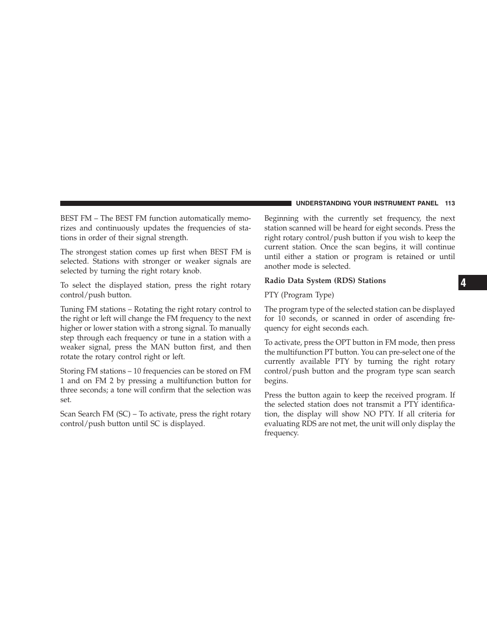 Chrysler Crossfire SRT6 User Manual | Page 113 / 280