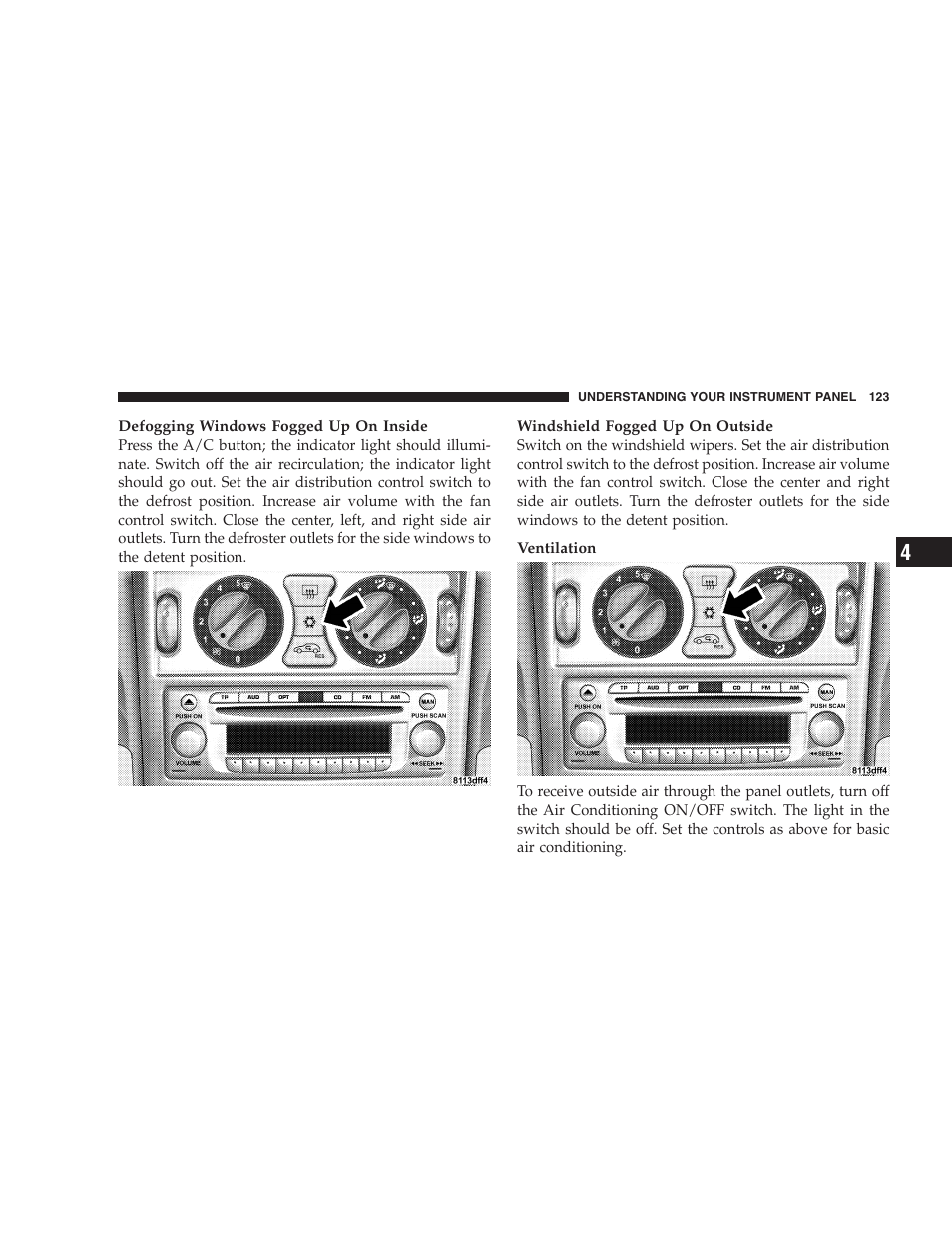 Chrysler Crossfire SRT6 User Manual | Page 123 / 280