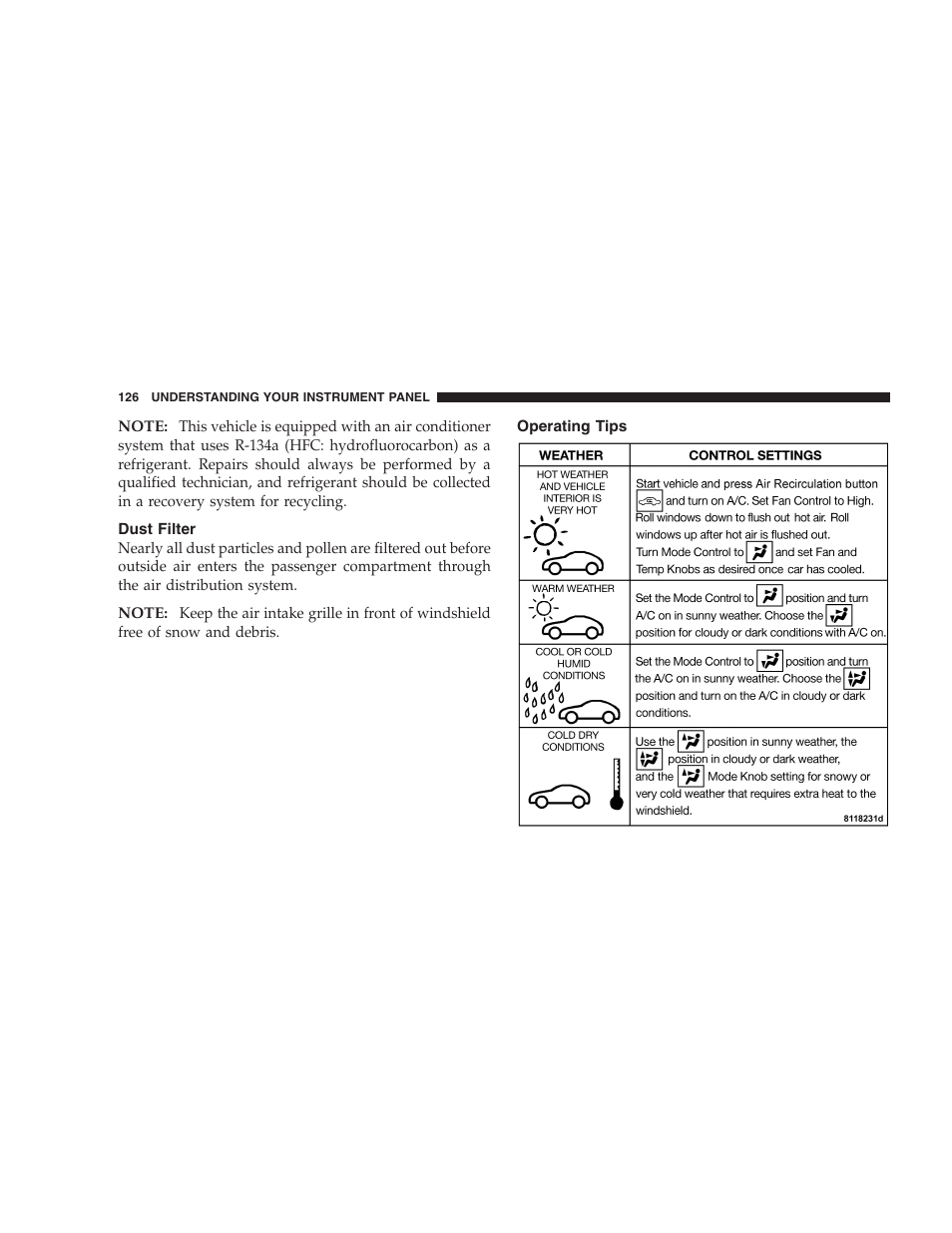 Chrysler Crossfire SRT6 User Manual | Page 126 / 280