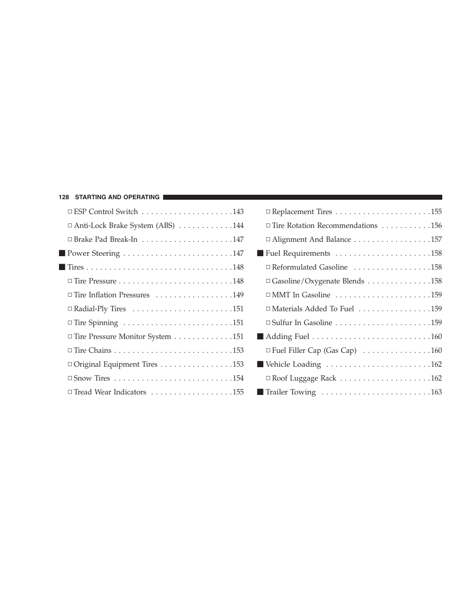 Chrysler Crossfire SRT6 User Manual | Page 128 / 280