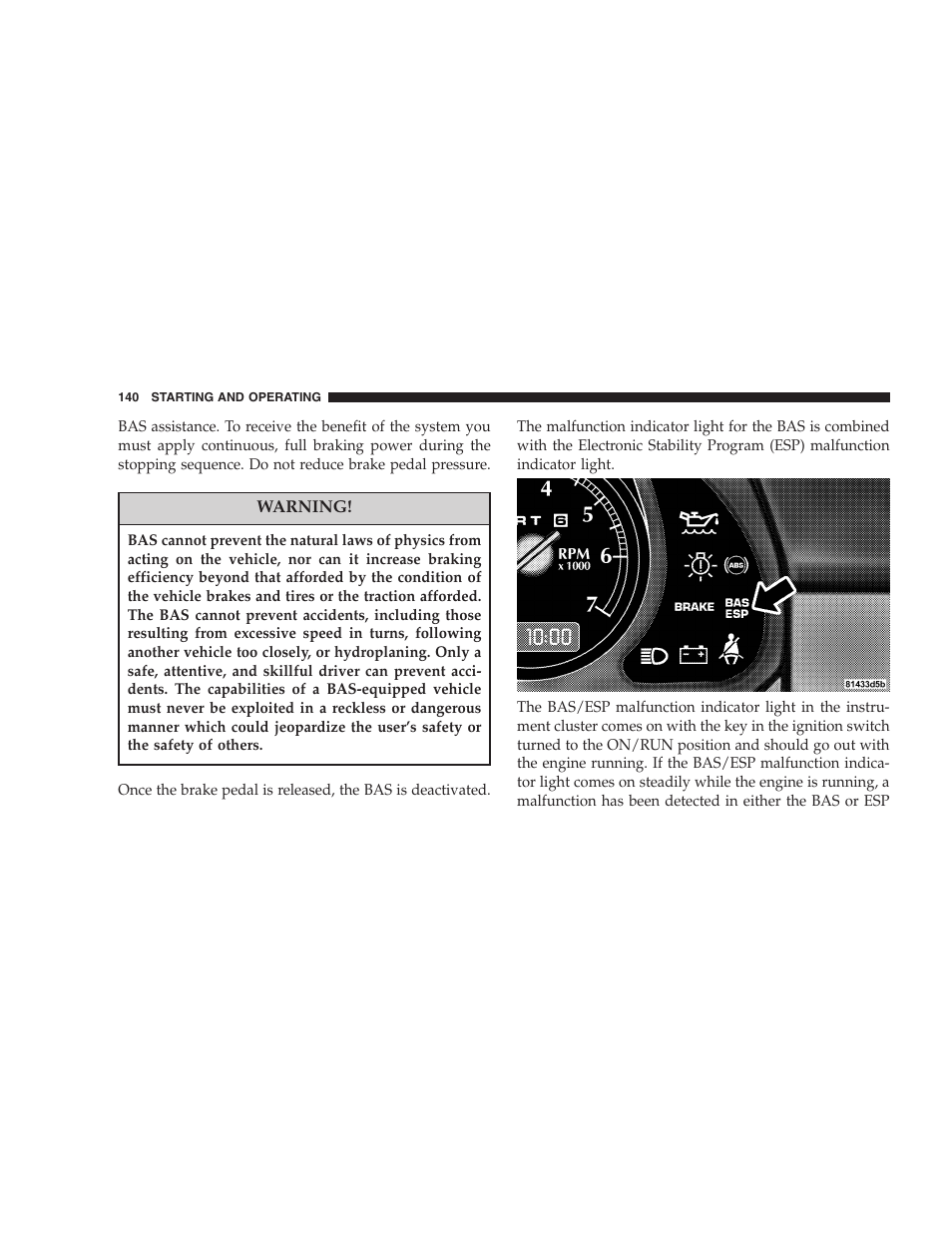 Chrysler Crossfire SRT6 User Manual | Page 140 / 280