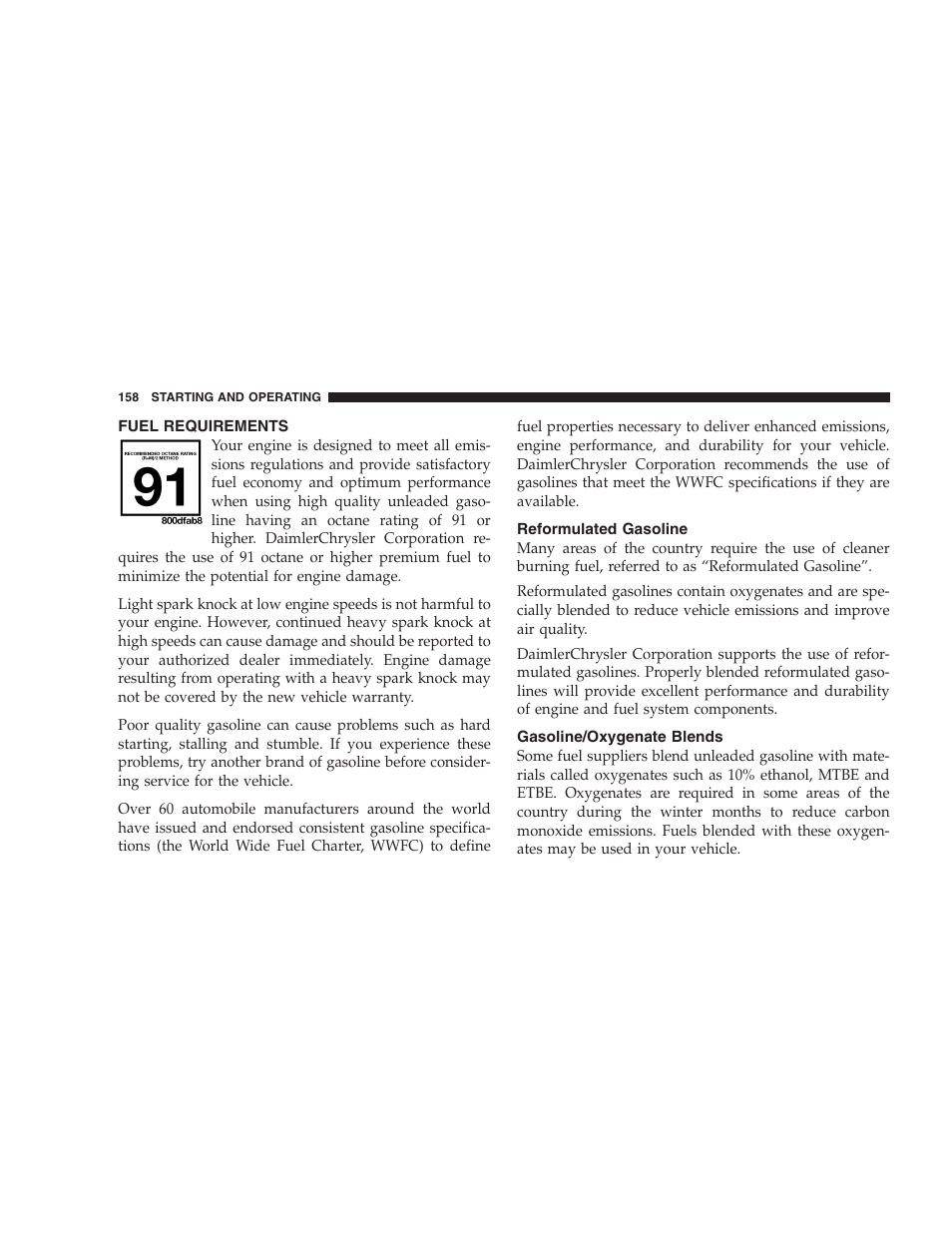 Chrysler Crossfire SRT6 User Manual | Page 158 / 280