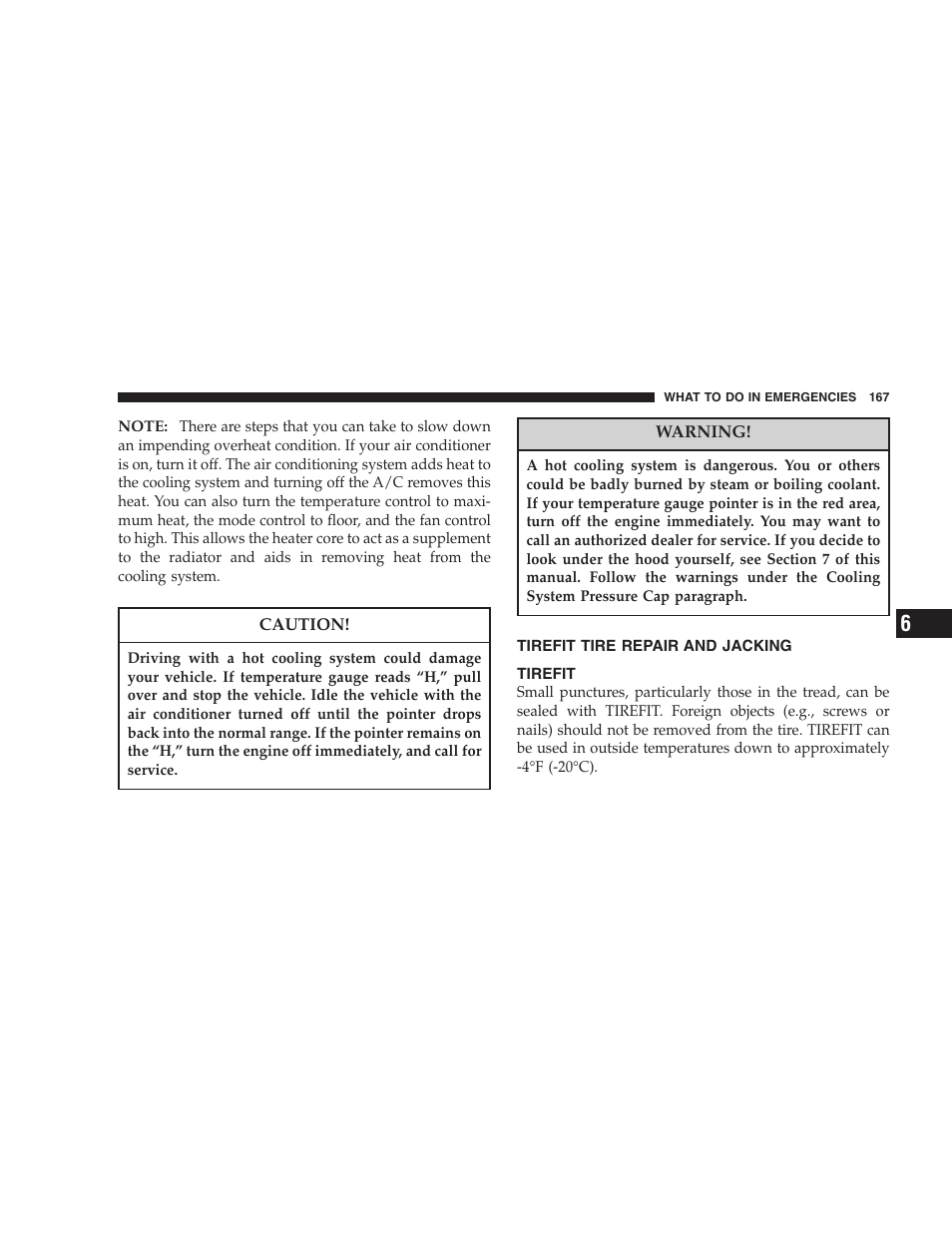 Chrysler Crossfire SRT6 User Manual | Page 167 / 280