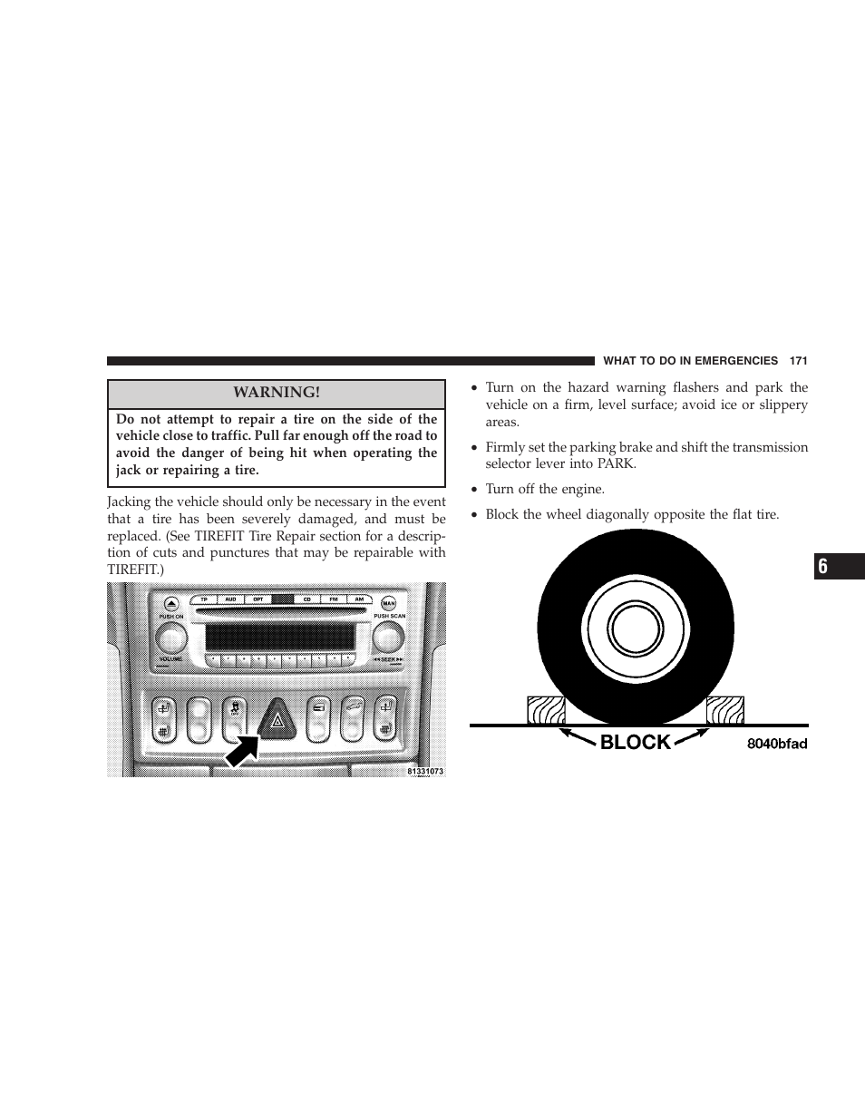 Chrysler Crossfire SRT6 User Manual | Page 171 / 280