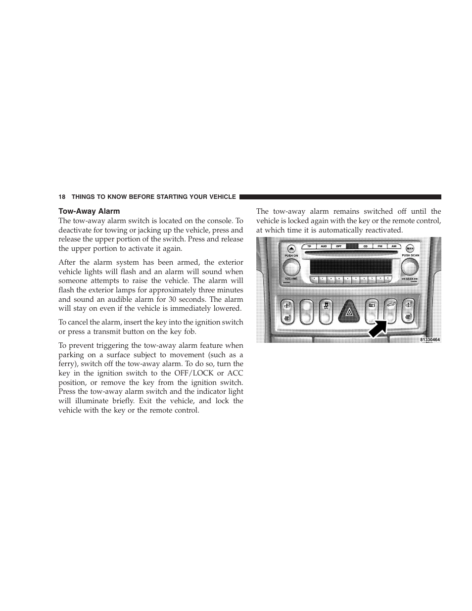 Chrysler Crossfire SRT6 User Manual | Page 18 / 280