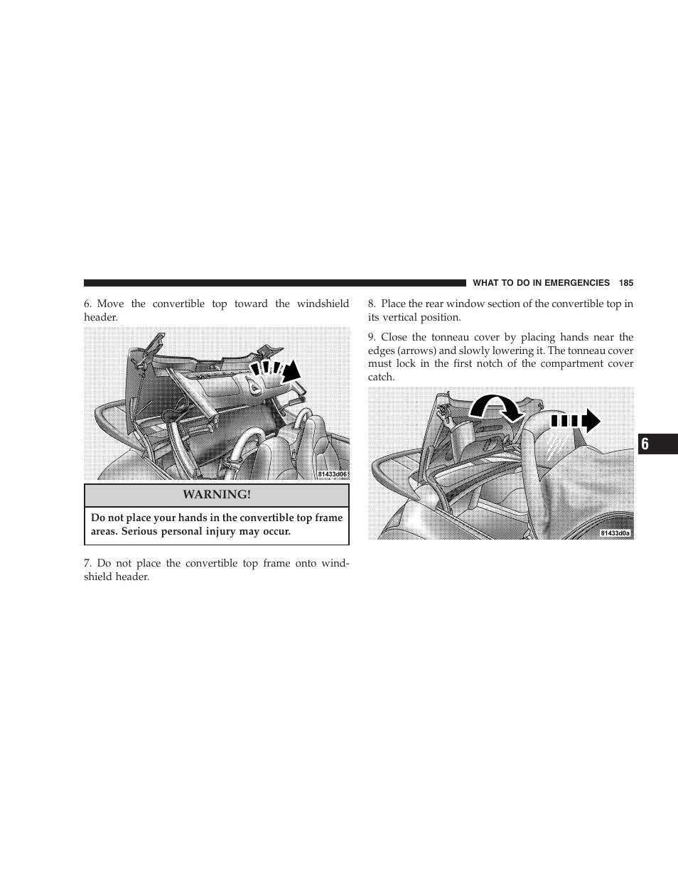 Chrysler Crossfire SRT6 User Manual | Page 185 / 280