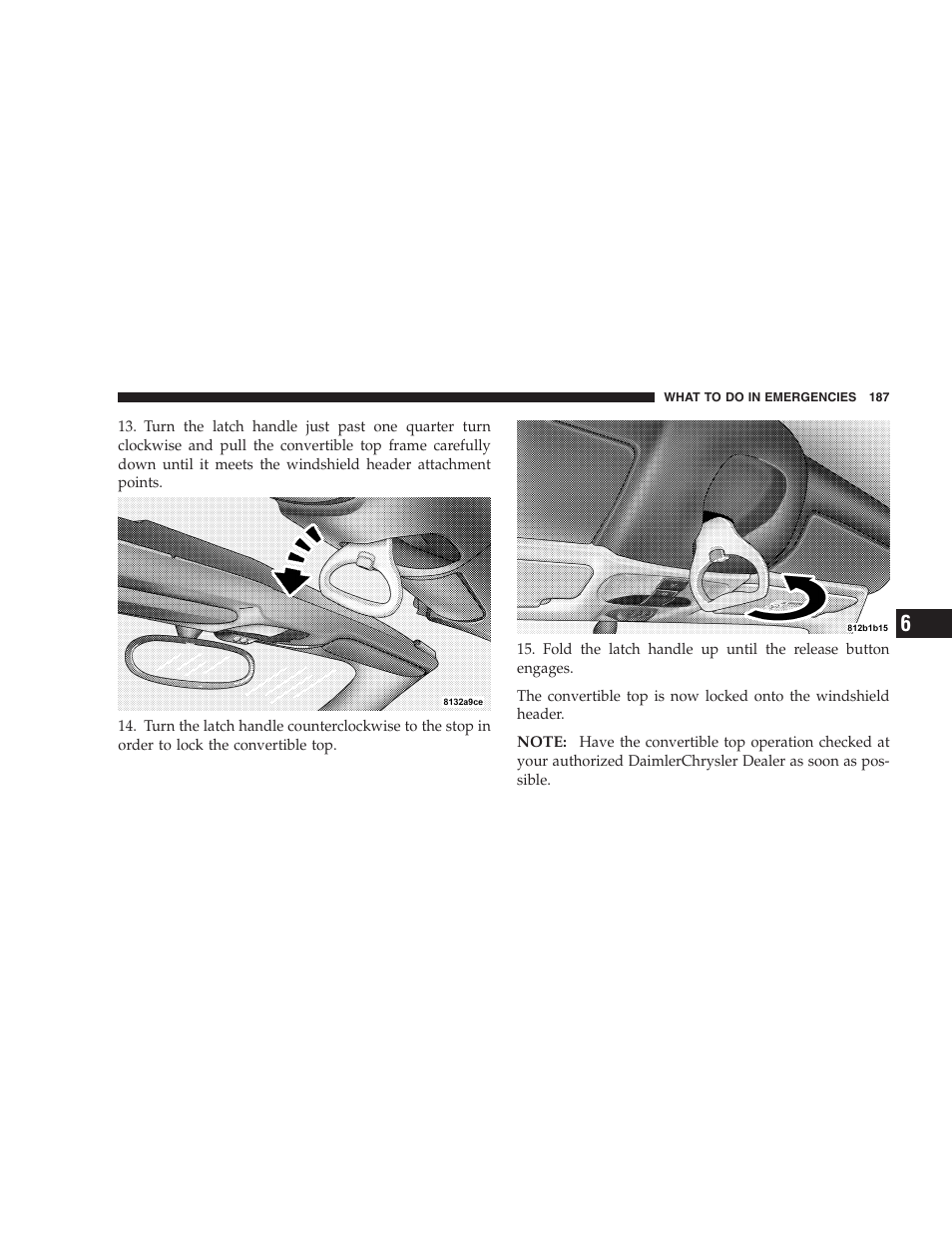 Chrysler Crossfire SRT6 User Manual | Page 187 / 280