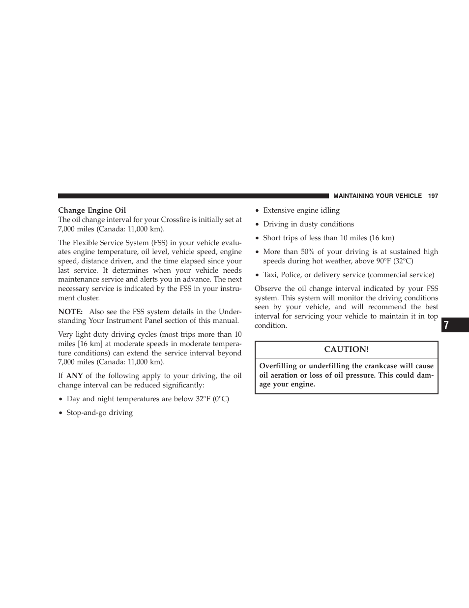Chrysler Crossfire SRT6 User Manual | Page 197 / 280