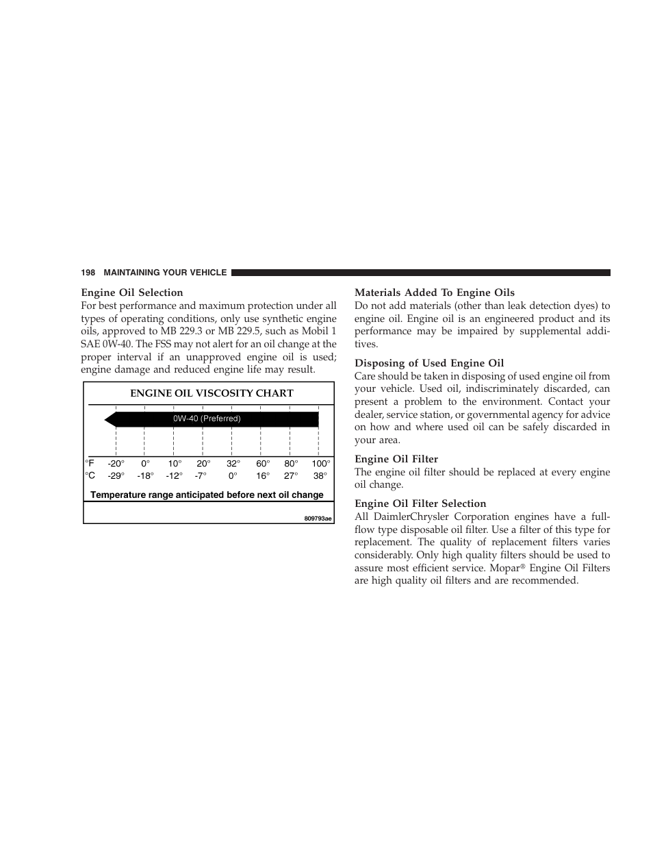 Chrysler Crossfire SRT6 User Manual | Page 198 / 280