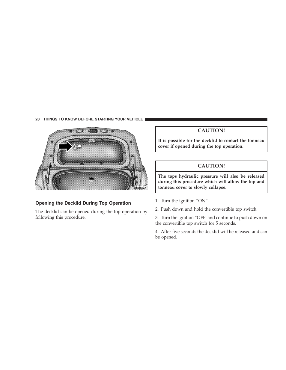 Chrysler Crossfire SRT6 User Manual | Page 20 / 280