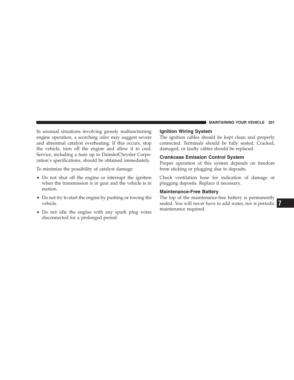 Chrysler Crossfire SRT6 User Manual | Page 201 / 280