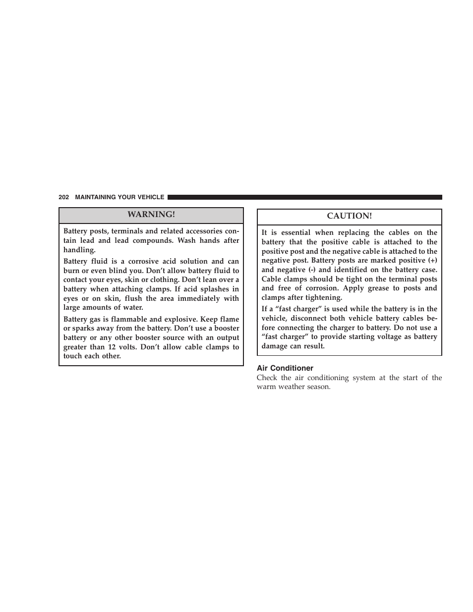 Chrysler Crossfire SRT6 User Manual | Page 202 / 280