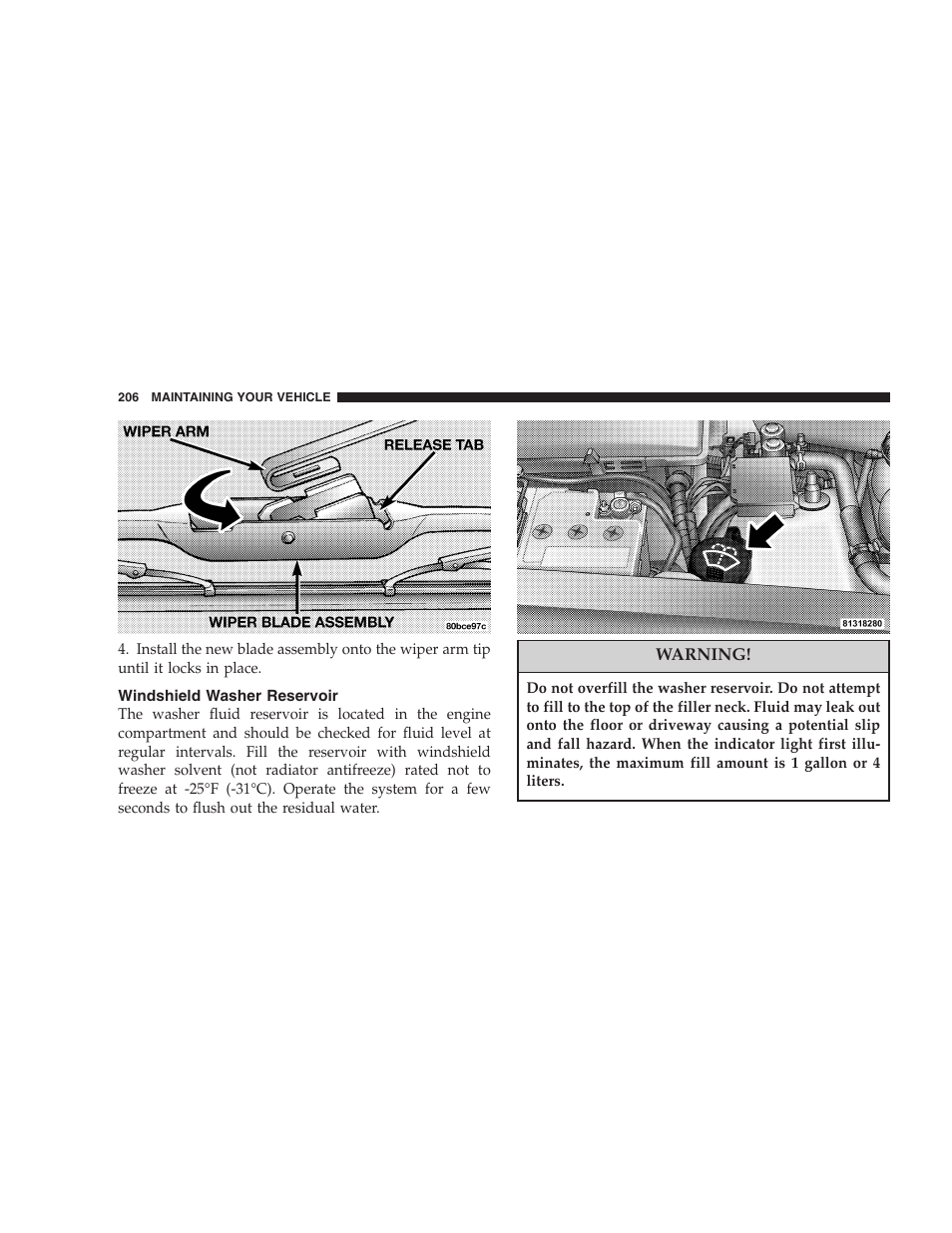 Chrysler Crossfire SRT6 User Manual | Page 206 / 280