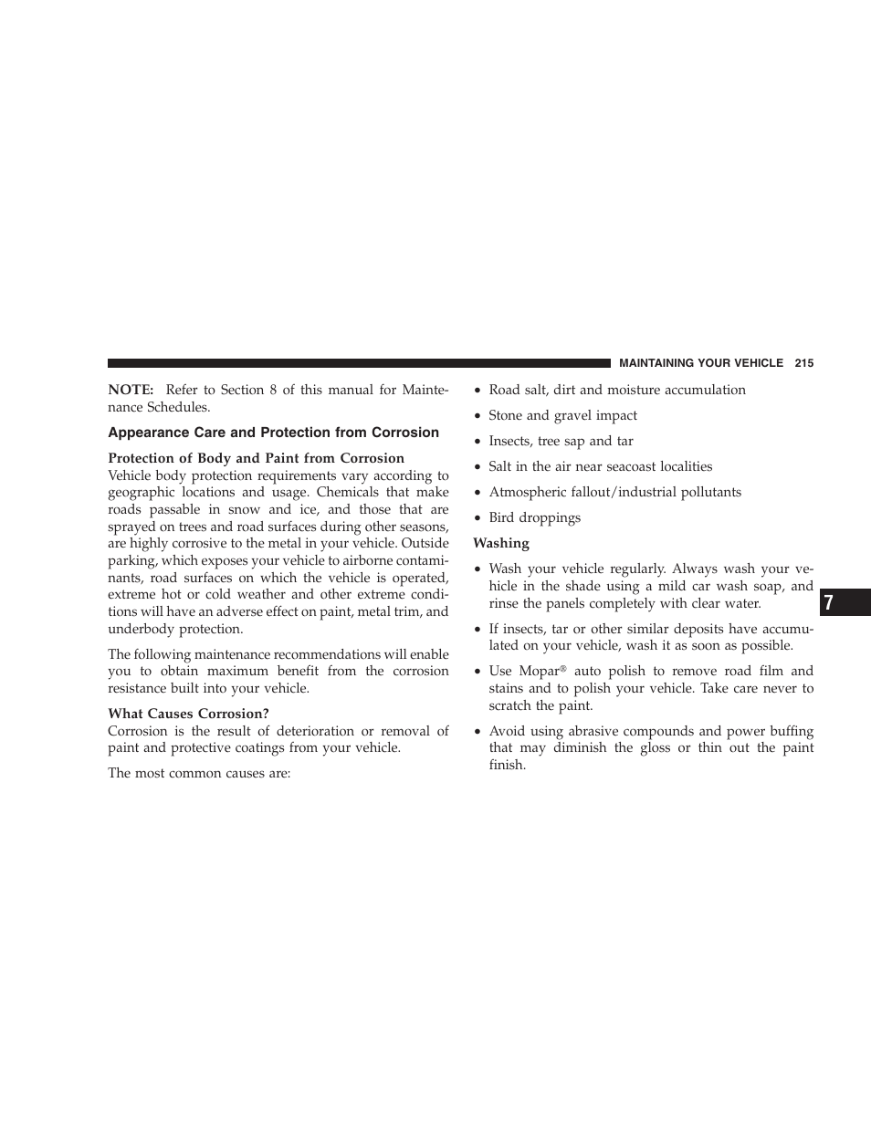 Chrysler Crossfire SRT6 User Manual | Page 215 / 280