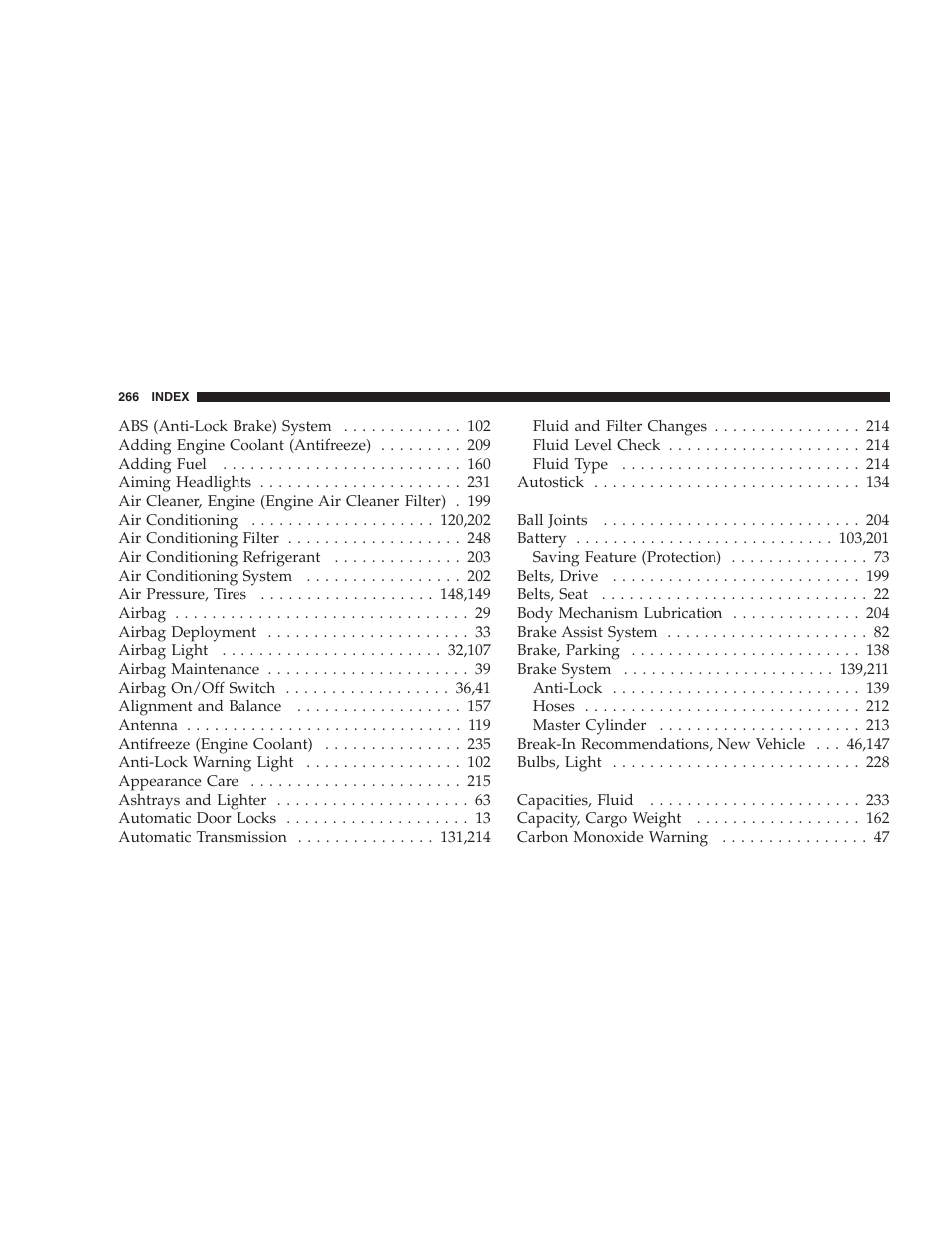 Chrysler Crossfire SRT6 User Manual | Page 266 / 280