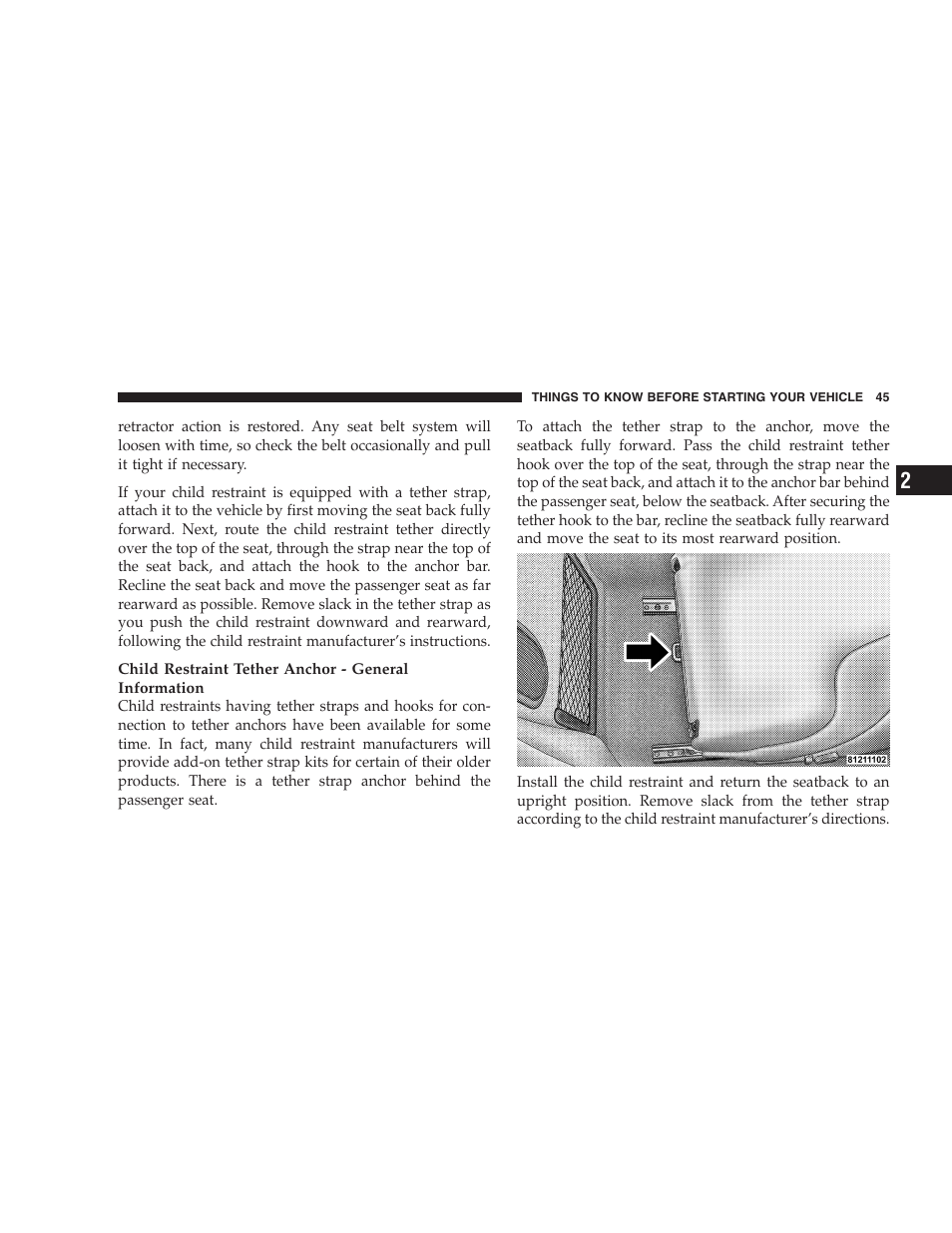 Chrysler Crossfire SRT6 User Manual | Page 45 / 280