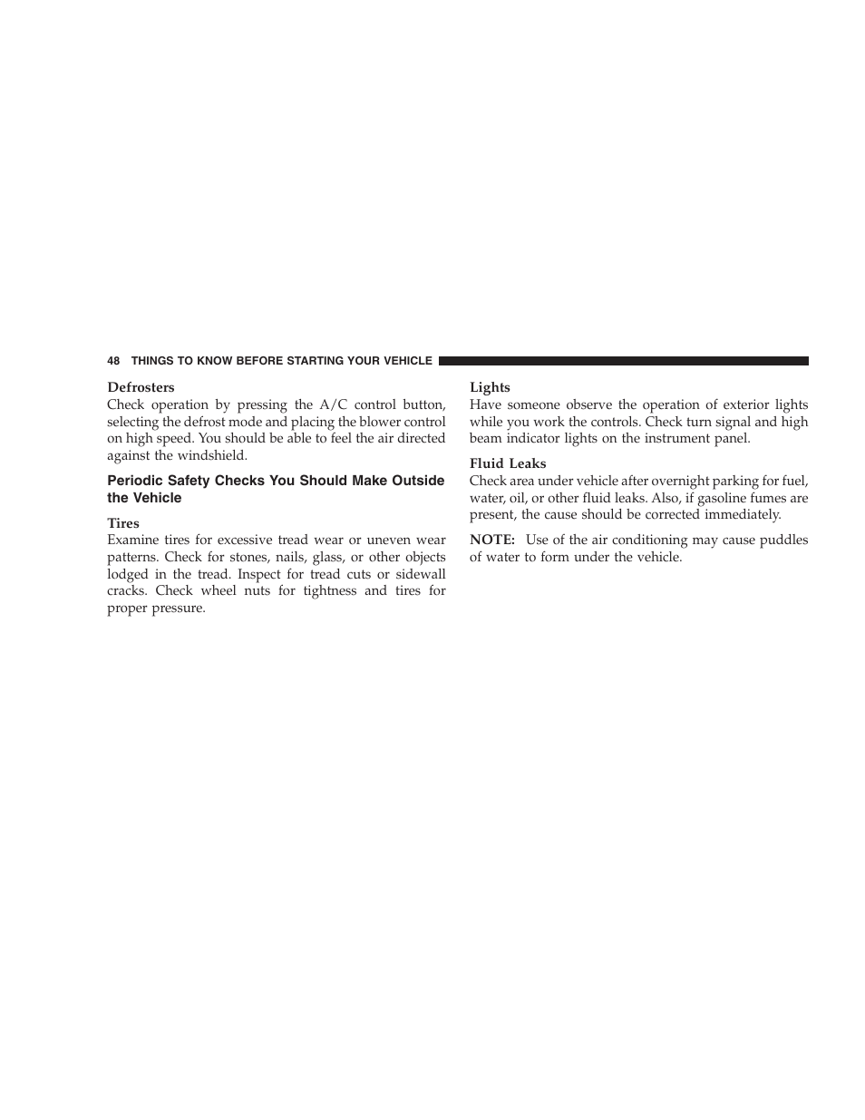 Chrysler Crossfire SRT6 User Manual | Page 48 / 280