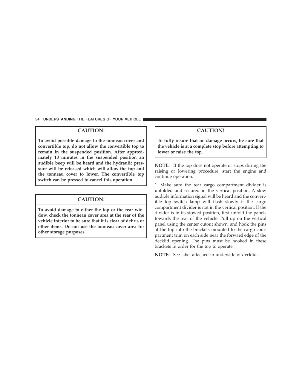 Chrysler Crossfire SRT6 User Manual | Page 54 / 280