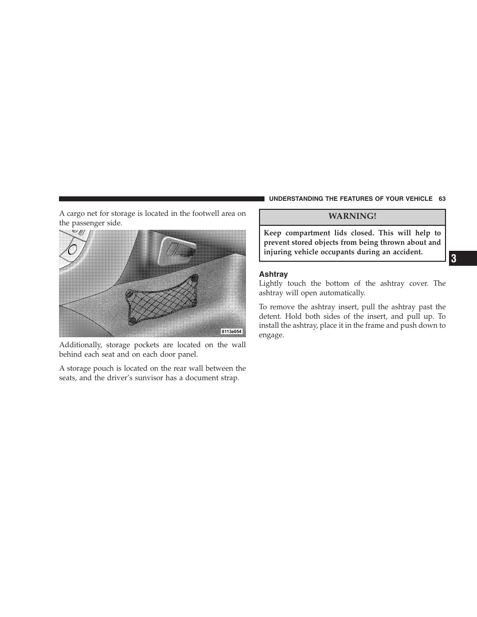 Chrysler Crossfire SRT6 User Manual | Page 63 / 280